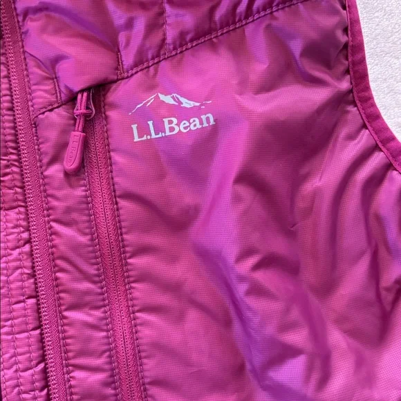 LL BEAN Primaloft Packaway Vest- Womens Small Rich Berry - Picture 9 of 13